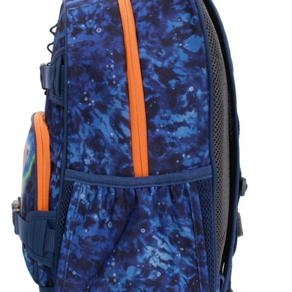 Pottery Barn Kids Mackenzie‎ SMALL 15” Navy Planet Tie-dye Backpack NEW G…